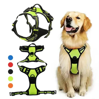 Reflective Adjustable Breathable Vest Harness - Perfect for Dogs and Cats