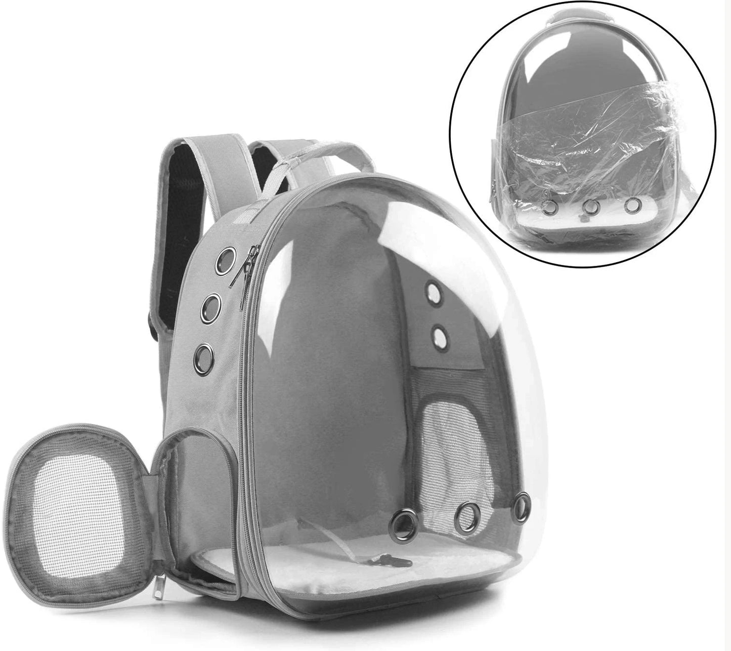 Transparent Capsule Pet Carrier Backpack - Perfect for Cats, Dogs, and Small Animals