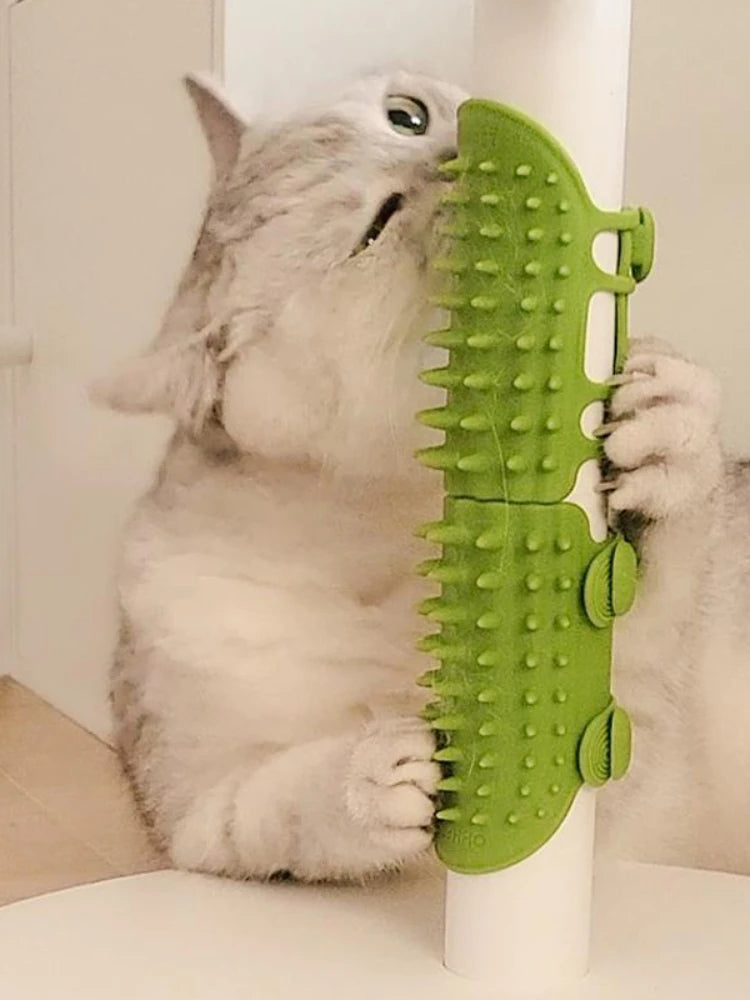 Self-Cleaning Cat Hair Removal Massage Comb & Scratcher