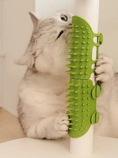 Self-Cleaning Cat Hair Removal Massage Comb & Scratcher