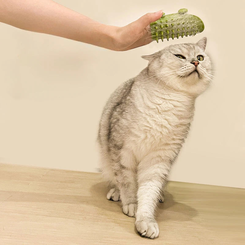 Self-Cleaning Cat Hair Removal Massage Comb & Scratcher