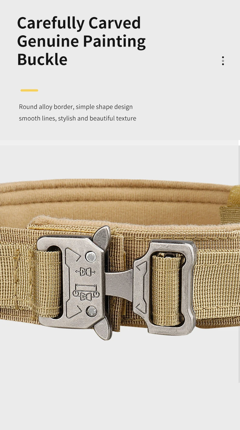 Tactical Dog Collar for Medium and Large Dogs - Adjustable & Durable