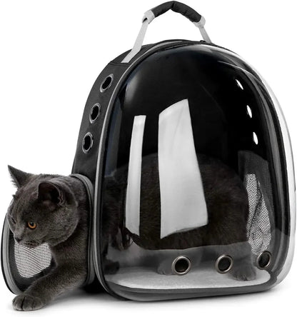 Transparent Capsule Pet Carrier Backpack - Perfect for Cats, Dogs, and Small Animals