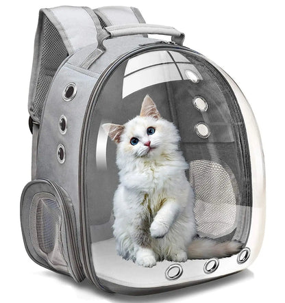 Transparent Capsule Pet Carrier Backpack - Perfect for Cats, Dogs, and Small Animals